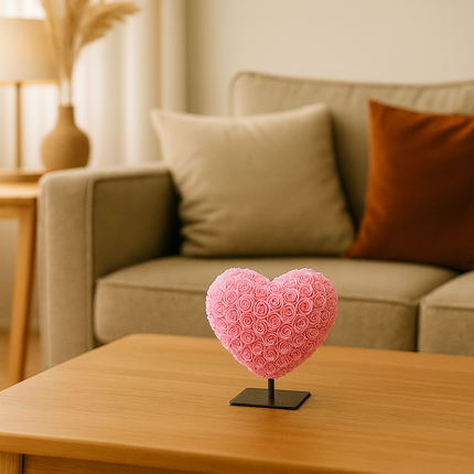 Hart Deluxe Op Standaard 15cm