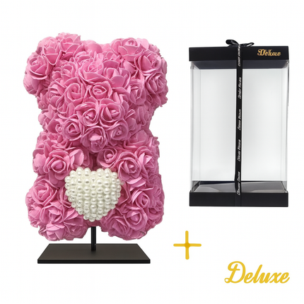 Fuchsia Roze Foam Met Diamanten Hart