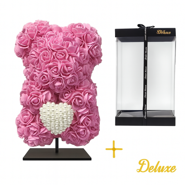 Fuchsia Roze Foam Met Diamanten Hart