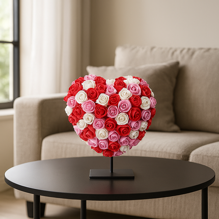 Hart Deluxe Op Standaard 15cm