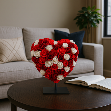 Hart Deluxe Op Standaard 25cm